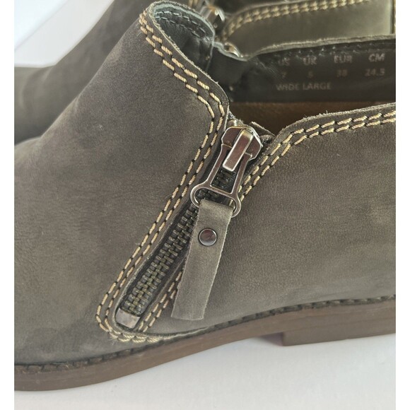 Hush Puppies Mazin Cayto, Women Chukka Ankle, Gray, Side Zip, Comfort Boots Sz 7 - Picture 7 of 16